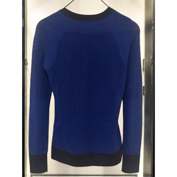 50% OFF NWT Rag & Bone Shea Pullover L/S Sleeve Sweater Royal Blue & Black Small - Picture 5 of 7